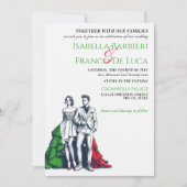 Italië paar bruiloft uitnodiging (Voorkant)