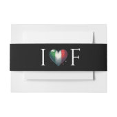 Italië Paar Bruiloft Uitnodigingen Wikkel (Voorkant Voorbeeld)