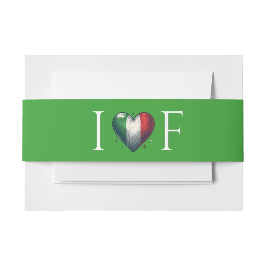 Italië Paar Bruiloft Uitnodigingen Wikkel (Voorkant Voorbeeld)