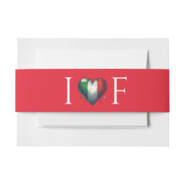 Italië Paar Bruiloft Uitnodigingen Wikkel