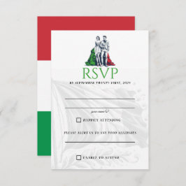 Italië Paar RSVP-kaart RSVP Kaartje