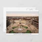 Italië - Panorama van de Cathedraal van Milaan Briefkaart (Voorkant / Achterkant)