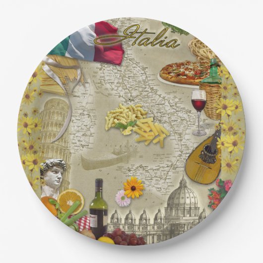 Italië Papieren Bord (Voorkant)