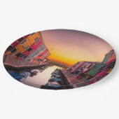 Italië Papieren Bordje (Gekanteld)