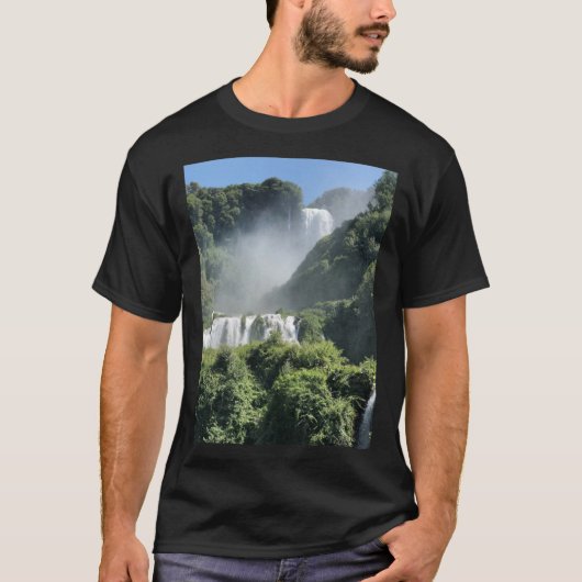 Italië parkeert Nera Park Marmore Herfsten T-Shirt (Voorkant)