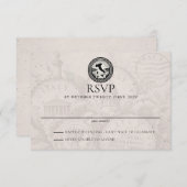 Italië Paspoort bruiloft RSVP Kaartje (Voorkant / Achterkant)