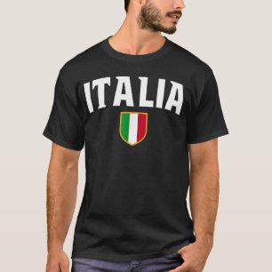 Italië Patriotic Scudetto Flag Emblem Crest T-shirt