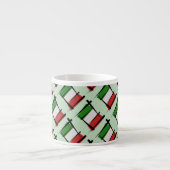 Italië Penseelvlag Espresso Kop (Voorkant)