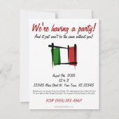 Italië Penseelvlag Kaart (Achterkant)