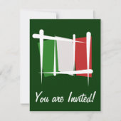 Italië Penseelvlag Kaart (Voorkant)