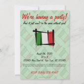 Italië Penseelvlag Kaart (Achterkant)