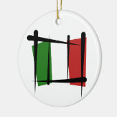 Italië Penseelvlag Keramisch Ornament (Links)