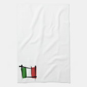Italië Penseelvlag Theedoek (Verticaal)