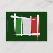 Italië Penseelvlag Visitekaartje (Achterkant)