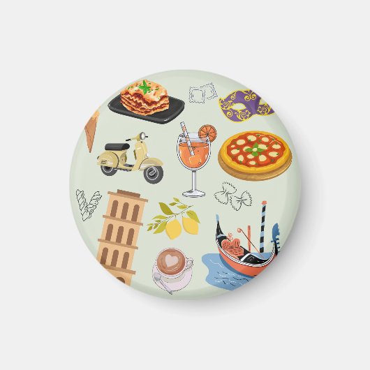 Italië perfecte vakantie magneet (Voorkant)