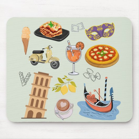 Italië perfecte vakantie muismat (Voorkant)
