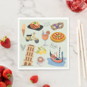 Italië perfecte vakantie servet (Insitu)