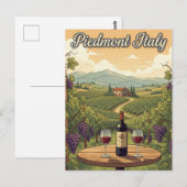 Italië Piëmont Reis Briefkaart (Voorkant / Achterkant)
