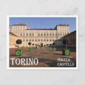 Italië - Piemonte - Torino - Castle Square - Briefkaart (Voorkant)