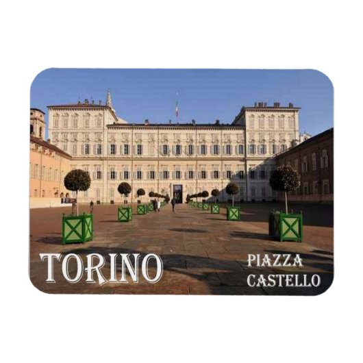 Italië - Piemonte - Torino - Castle Square - Magneet (Horizontaal)