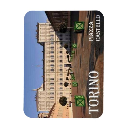 Italië - Piemonte - Torino - Castle Square - Magneet (Verticaal)