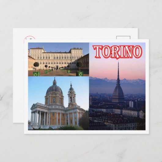 Italië - Piemonte - Torino - Mozaïek - Briefkaart (Voorkant / Achterkant)