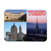 Italië - Piemonte - Torino - Mozaïek - Magneet (Horizontaal)