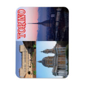 Italië - Piemonte - Torino - Mozaïek - Magneet (Verticaal)