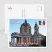 Italië - Piemonte - Torino - Superga Basilica - Briefkaart (Voorkant / Achterkant)