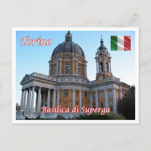 Italië - Piemonte - Torino - Superga Basilica - Briefkaart (Voorkant)