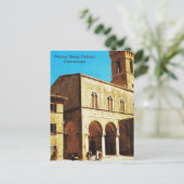  Italië, Pienza, Siena, Palazzo Communale Briefkaart (Staand voorkant)