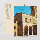  Italië, Pienza, Siena, Palazzo Communale Briefkaart (Voorkant / Achterkant)