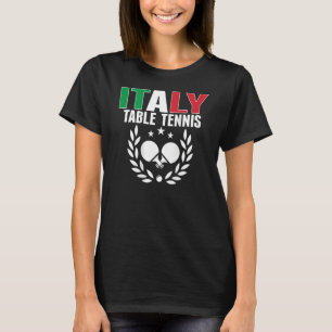 Italië pingelt Italiaanse Tennis Team Support T-shirt
