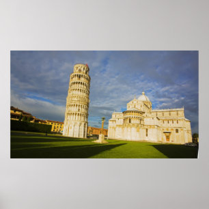 Italië, Pisa, Duomo en Leaning Tower, Pisa, 2 Poster