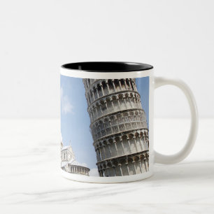 Italië, Pisa. Kathedraal, doopkapel en scheve Tweekleurige Koffiemok