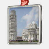 Italië, Pisa. Leaning Tower of Pisa en Metalen Ornament (Links)
