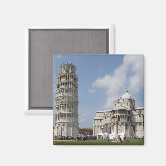 Italië, Pisa. Leaning Tower of Pisa Magneet (Voorkant / Achterkant)