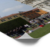 Italië, Pisa. Leaning Tower of Pisa Poster (Hoek)