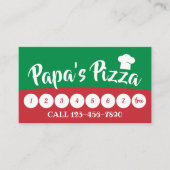 Italië Pizza Pasta Restaurant Loyalty Punch (Voorkant)