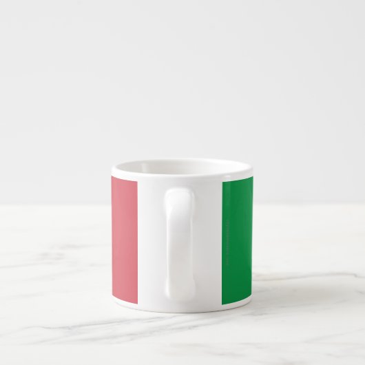 Italië Plain Flag Espresso Kop (Achterkant)