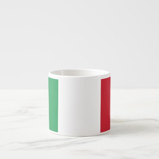 Italië Plain Flag Espresso Kop (Voorkant)
