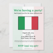 Italië Plain Flag Kaart (Achterkant)