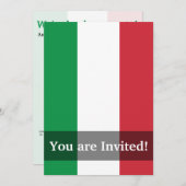 Italië Plain Flag Kaart (Voorkant / Achterkant)