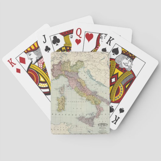 Italië. Pokerkaarten (Achterkant)