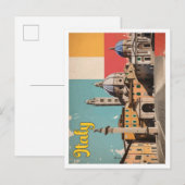 Italië Pop Art Travel Illustration Briefkaart (Voorkant / Achterkant)