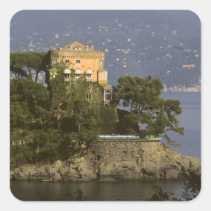 Italië, Portofino. Schitterend leven aan de Vierkante Sticker