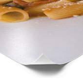 Italië, Positano. Bord van rigatoni weergeven. Foto Afdruk (Hoek)