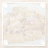 Italië, Positano. Bord van rigatoni weergeven Glazen Onderzetter (Achterkant)