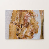 Italië, Positano. Displayplaat van rigatoni Legpuzzel (Horizontaal)