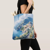Italië Positano Romantisch Reizen Jubileum Cadeau Tote Bag (Dichtbij)